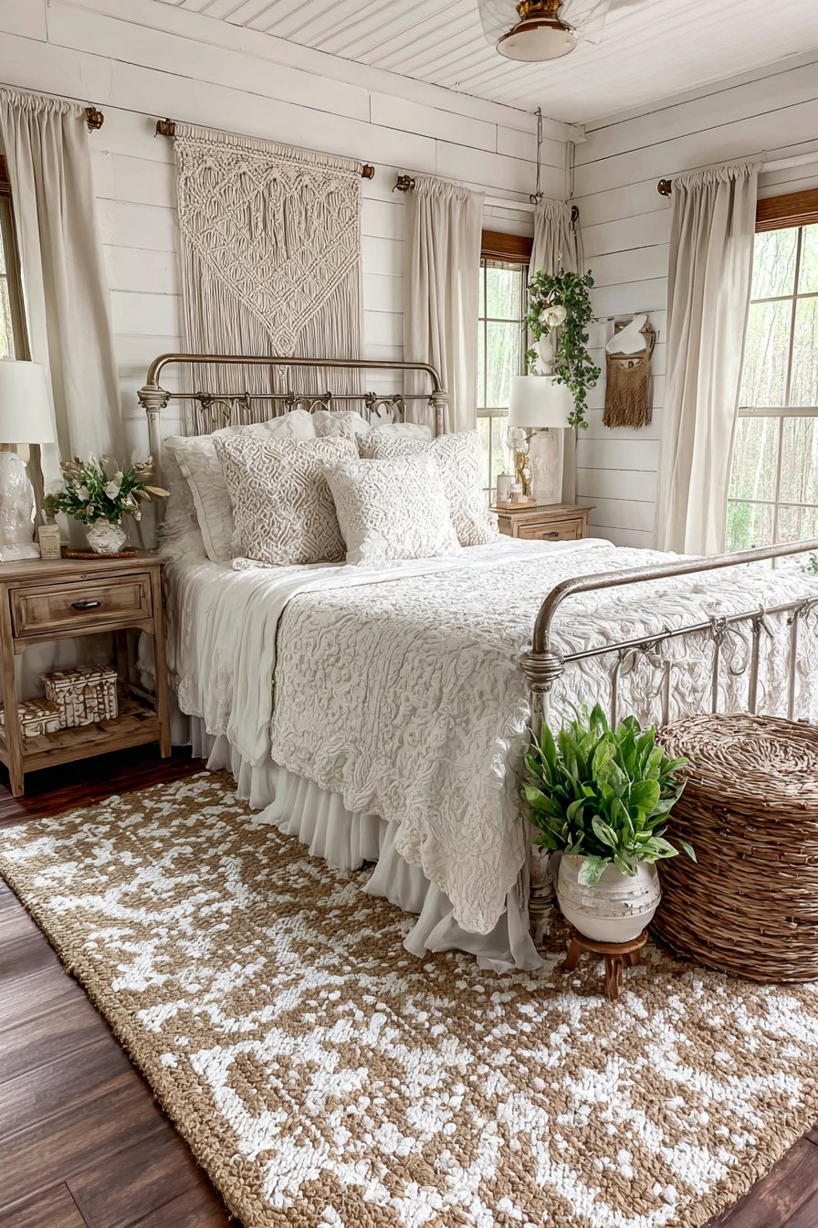 Bohemian White with Handcrafted Texture Layers