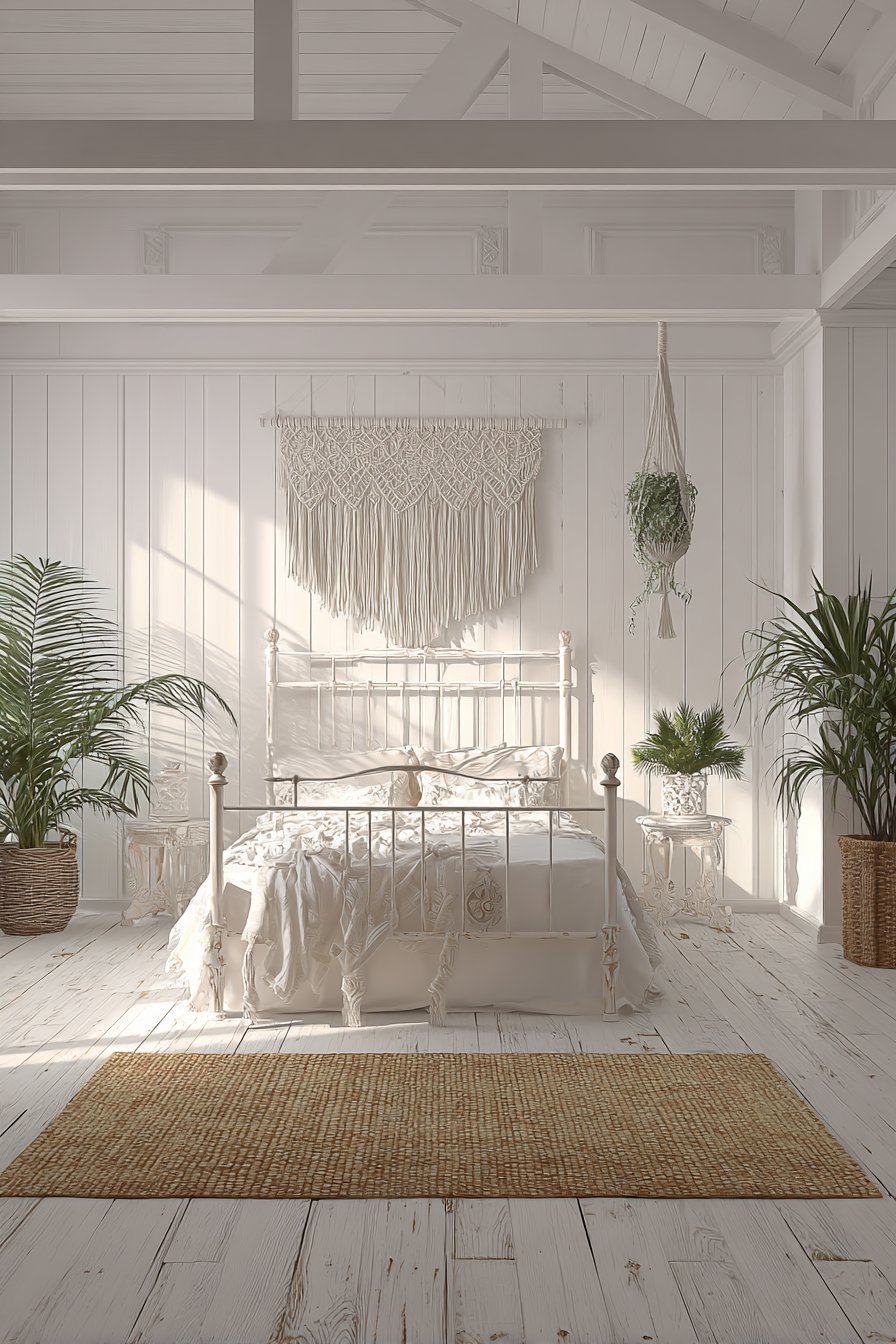 Bohemian White with Handcrafted Texture Layers