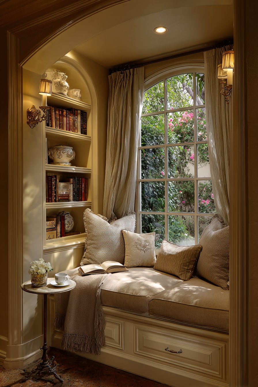 Peaceful Reading Nook Integration