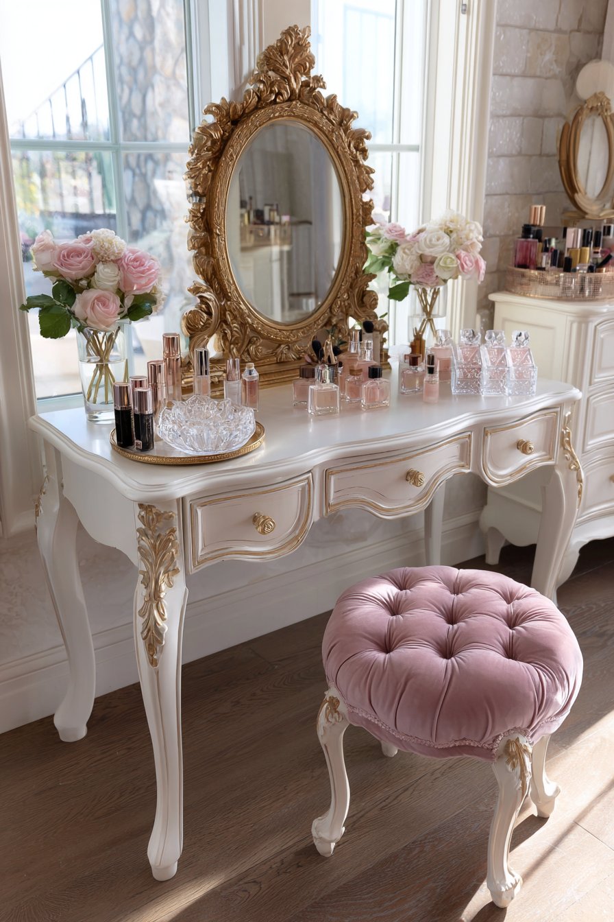 Elegant Vanity Station Setup