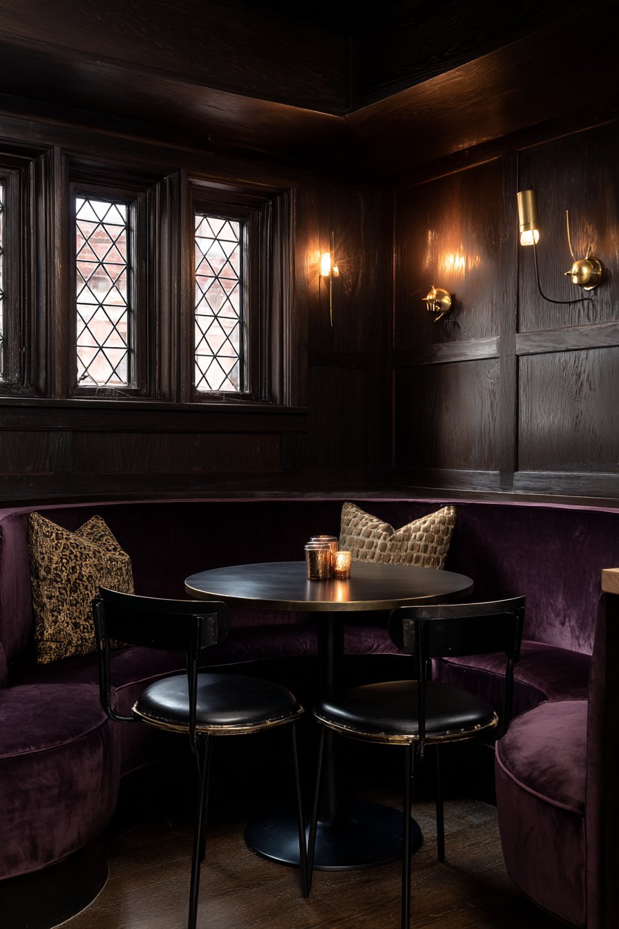 Plum Velvet Breakfast Nook