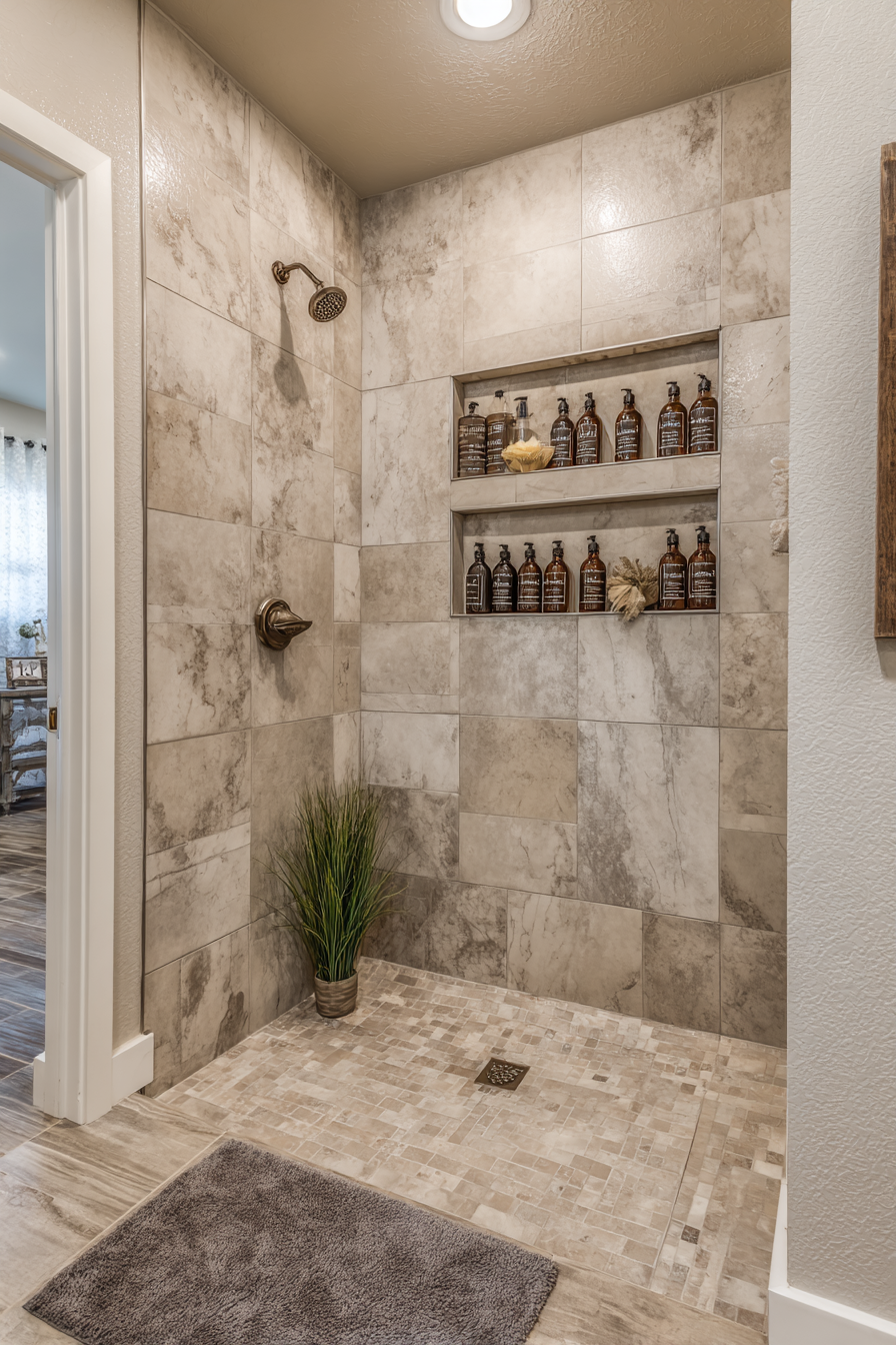 Sandy Beige Porcelain Elegance with Matte Gold Luxury