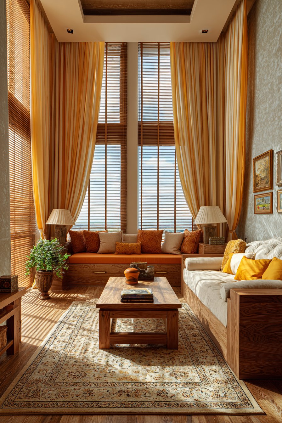 Layered Window Treatments for Light and Warmth