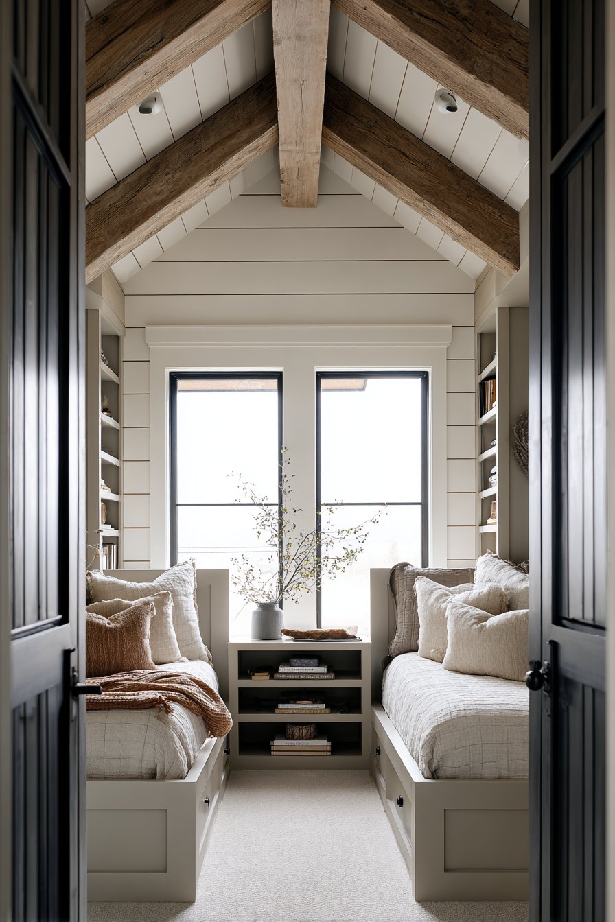 Gender-Neutral Symmetrical Shared Bedroom