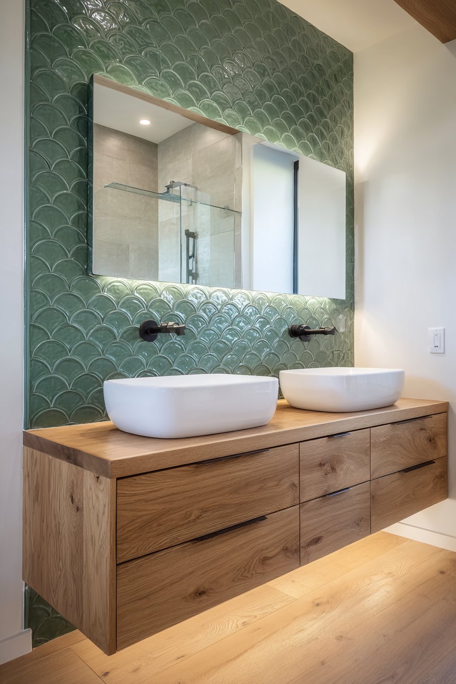 Contemporary Textured Accent Wall