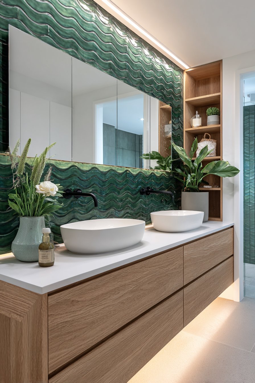 Contemporary Textured Accent Wall