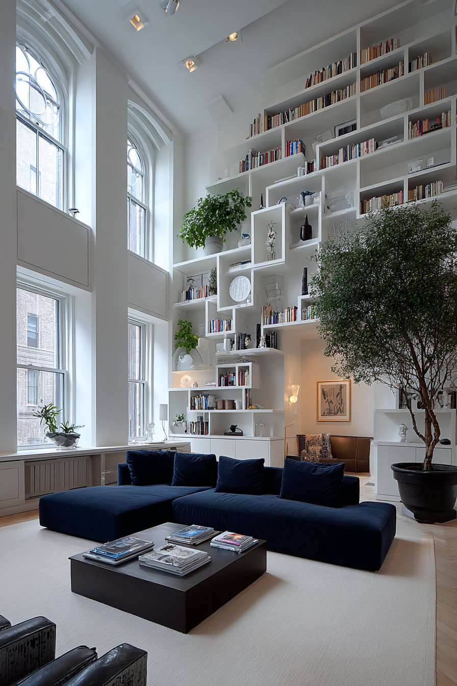 Compact Space with Vertical Storage Solutions