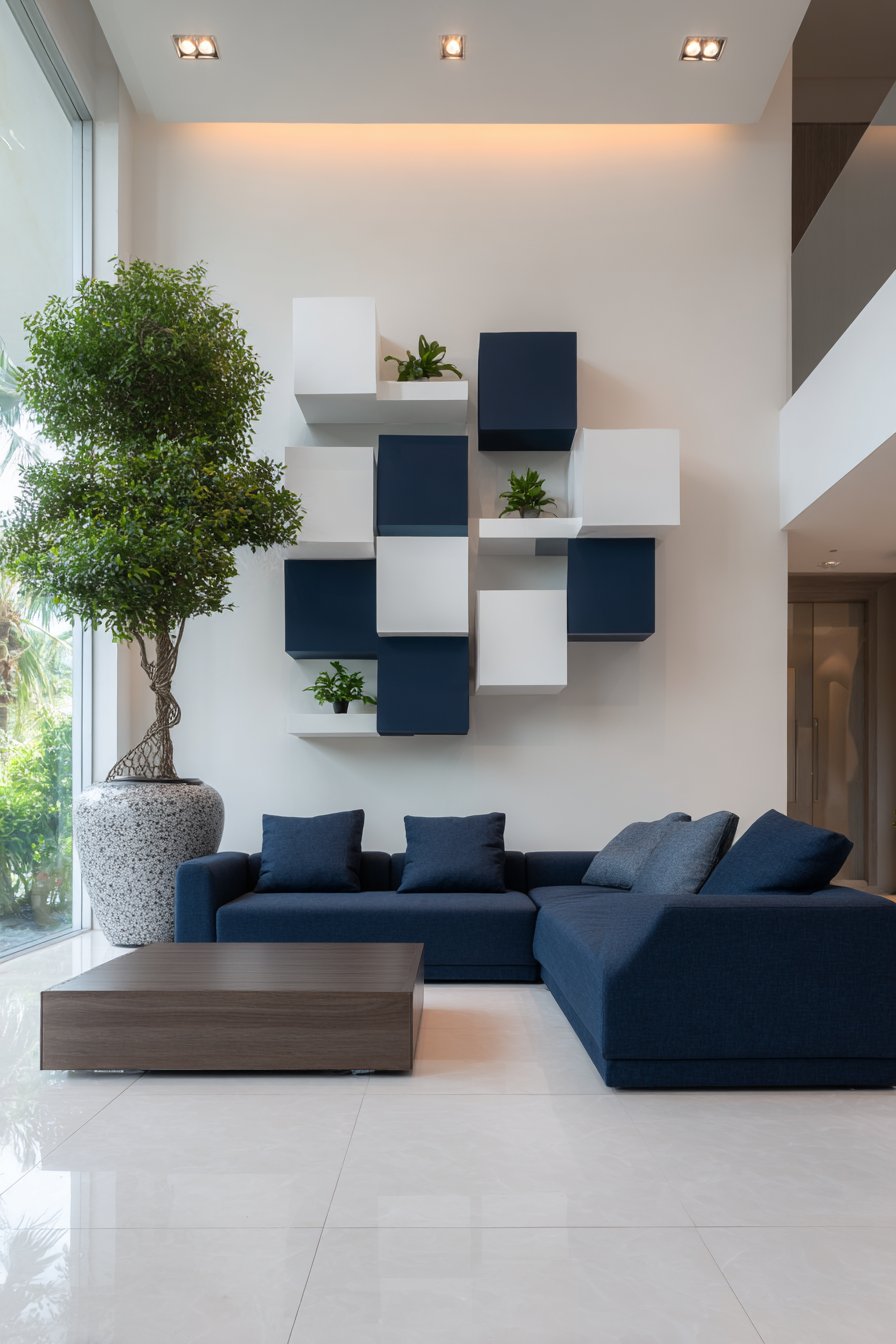 Compact Space with Vertical Storage Solutions