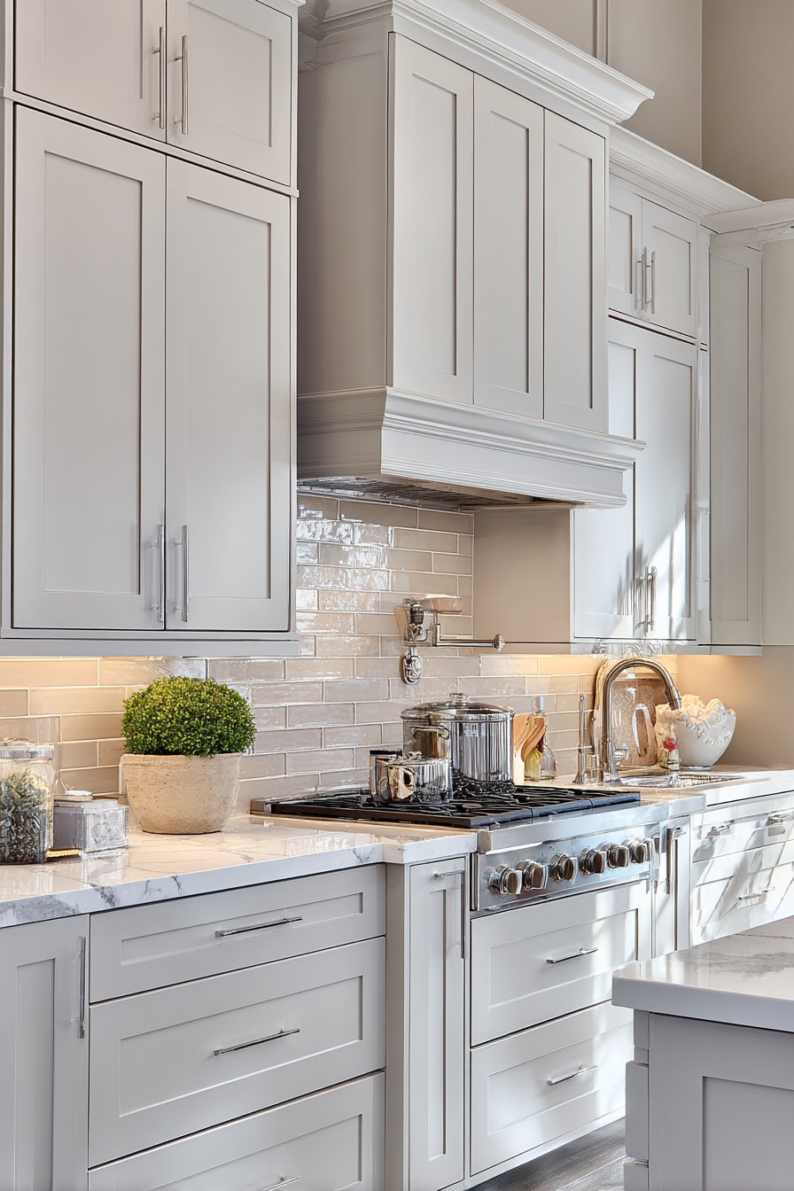 Transitional Kitchen with Professional-Grade Focal Point