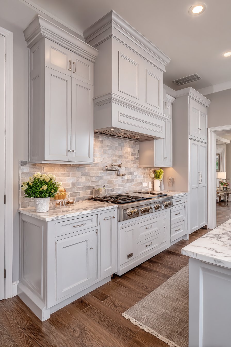 Transitional Kitchen with Professional-Grade Focal Point