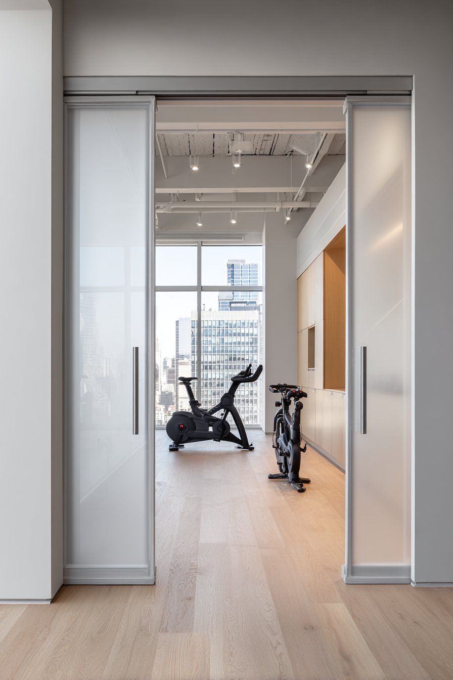 Scandinavian Sliding Frosted Glass Panels: Minimalist Flexibility and Nordic Calm