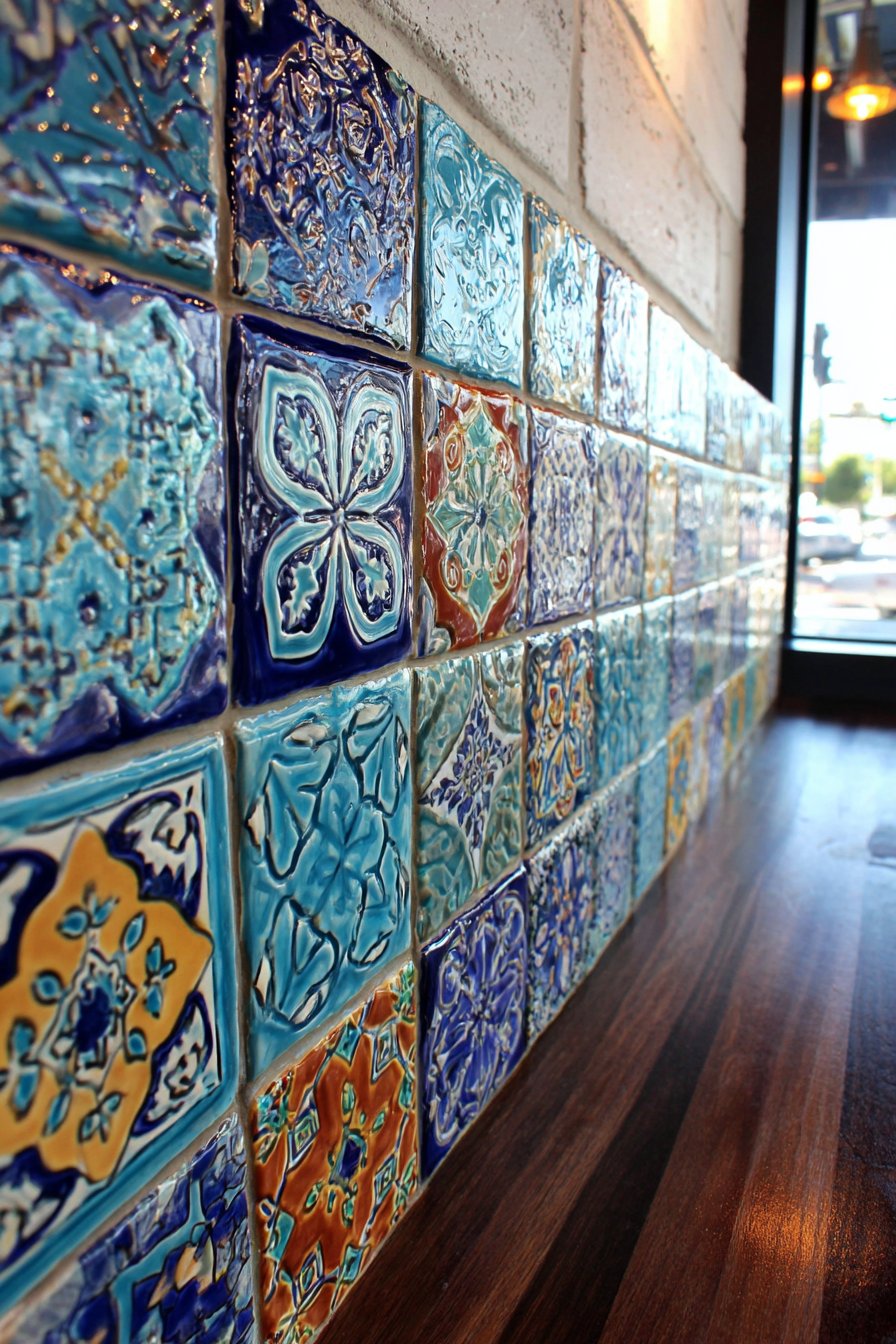 Stunning Talavera Tile Backsplash Detail Work