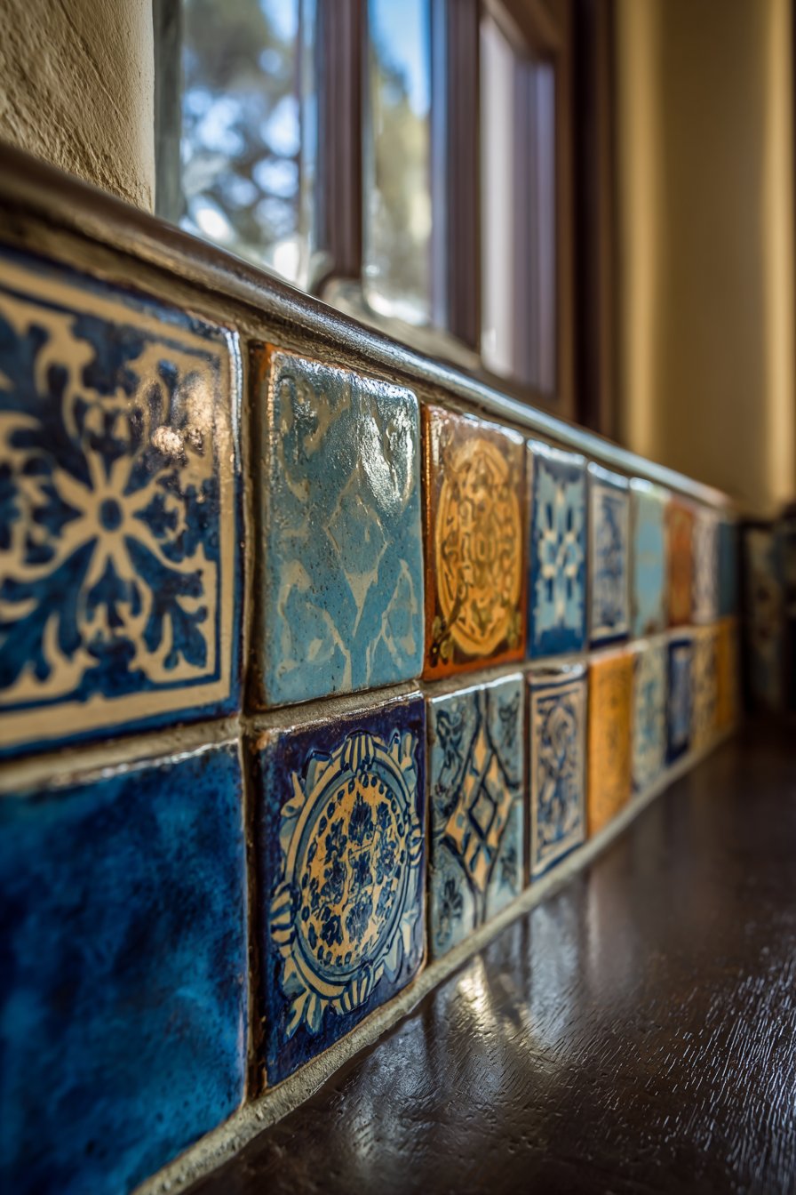 Stunning Talavera Tile Backsplash Detail Work