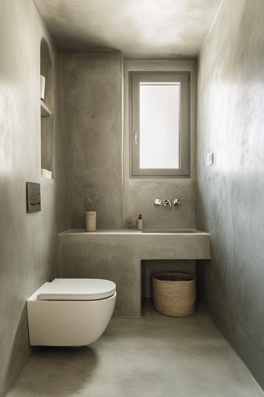 Space-Maximizing Small Bathroom Layout