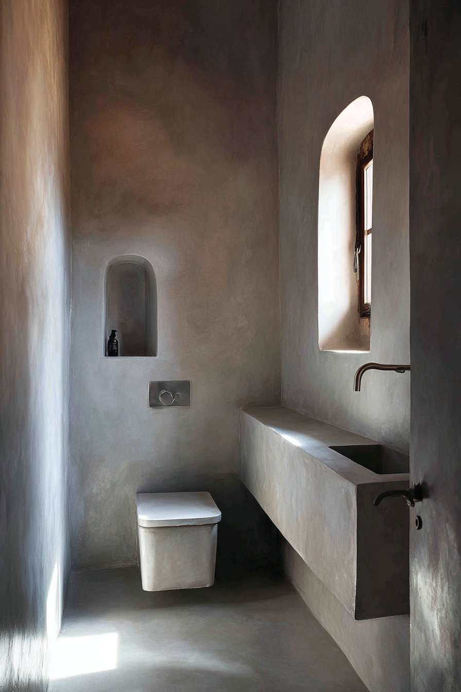 Space-Maximizing Small Bathroom Layout