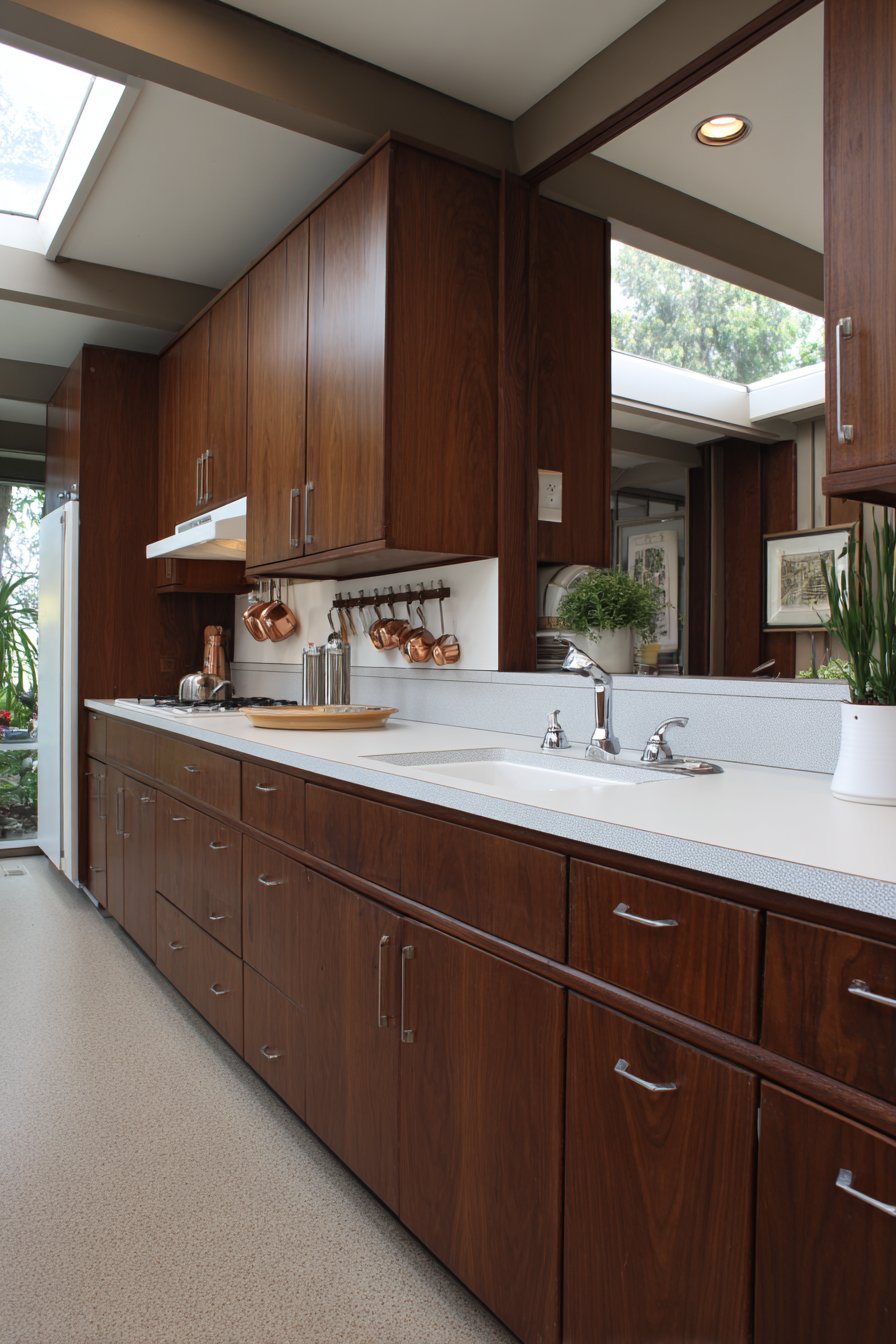 Dark Contrast with Pegboard Organization