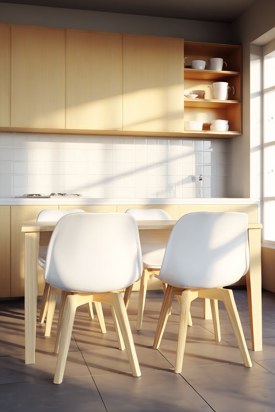 The Warm Minimalist: Natural Wood and Dining Integration