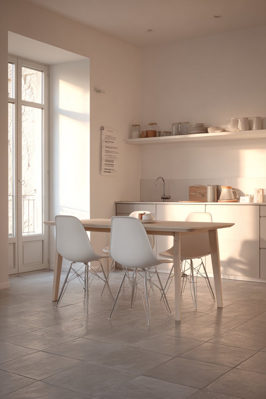 The Warm Minimalist: Natural Wood and Dining Integration