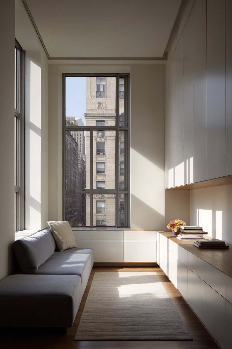 Integrated Storage Wall for Streamlined Living