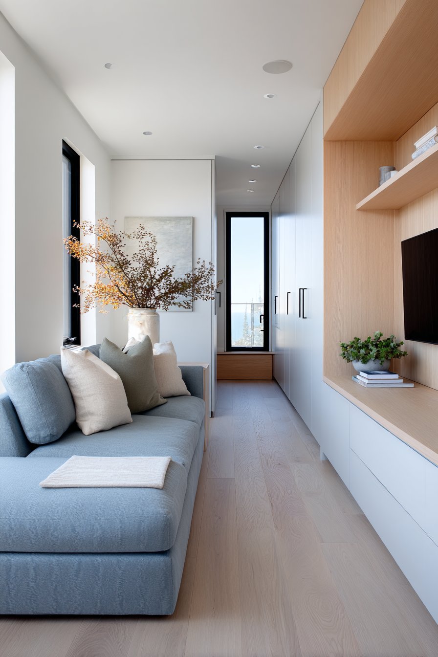 Integrated Storage Wall for Streamlined Living
