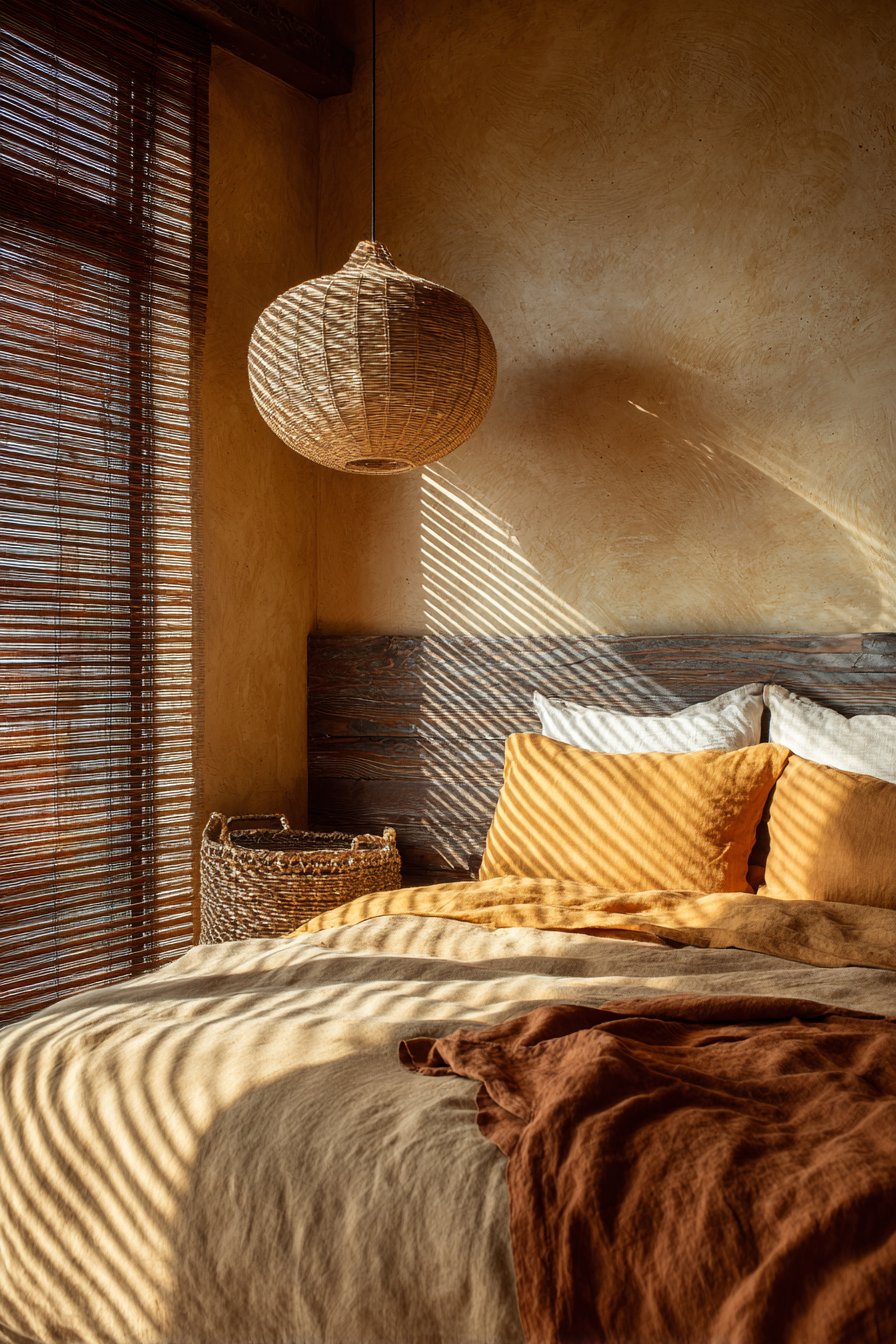 Modern Platform Bed with Layered Textile Comfort