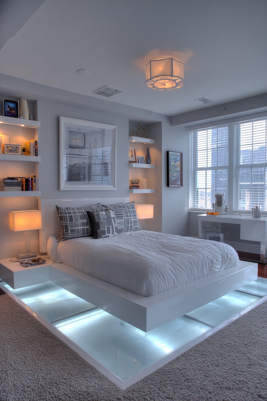 Contemporary Teen Haven with Integrated Technology