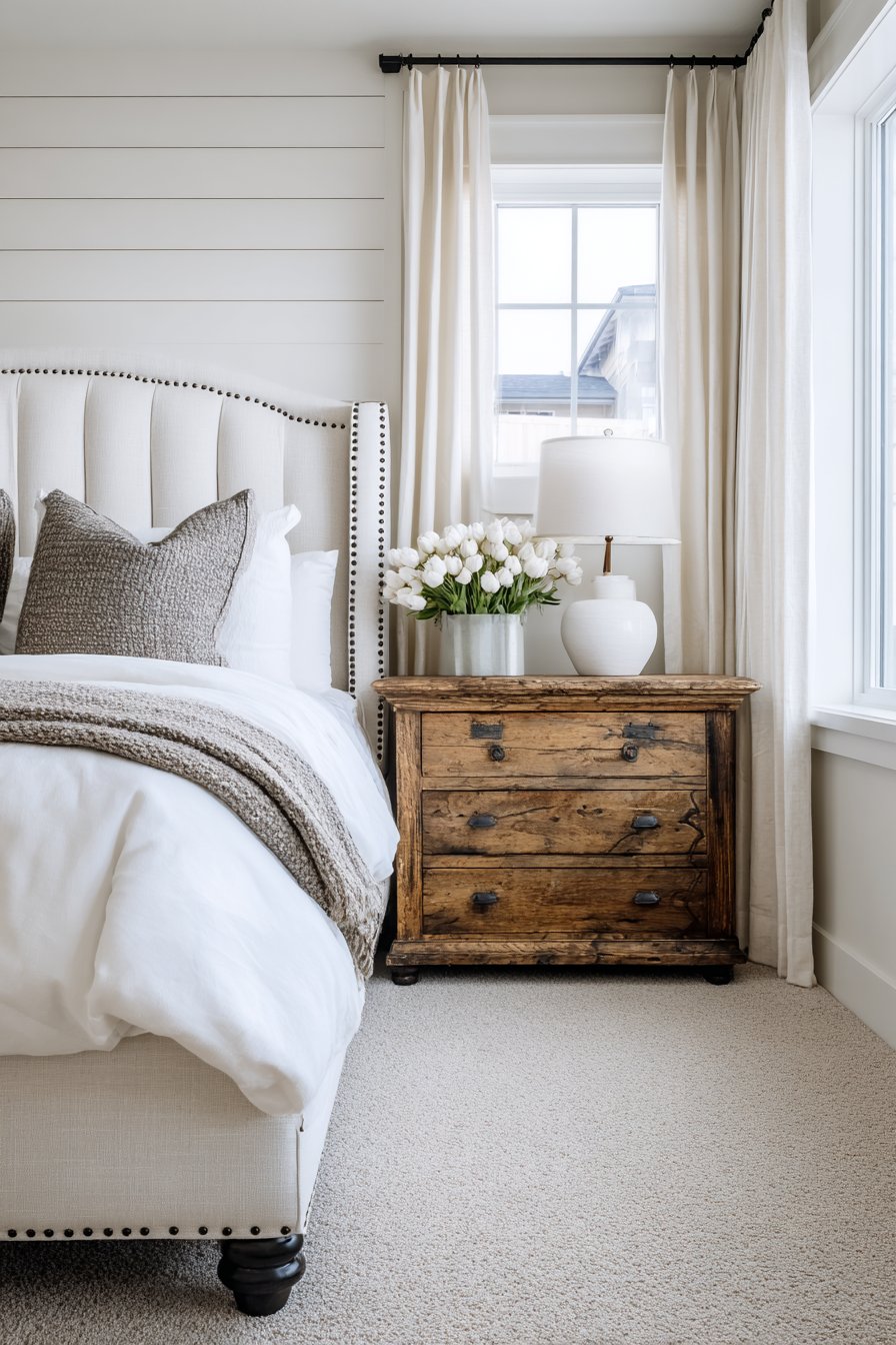 Modern Farmhouse with Rustic White Elegance