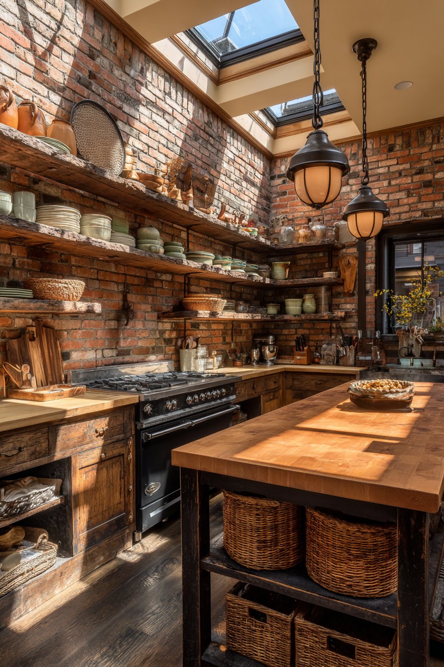 Textured Brick Accent Wall Drama