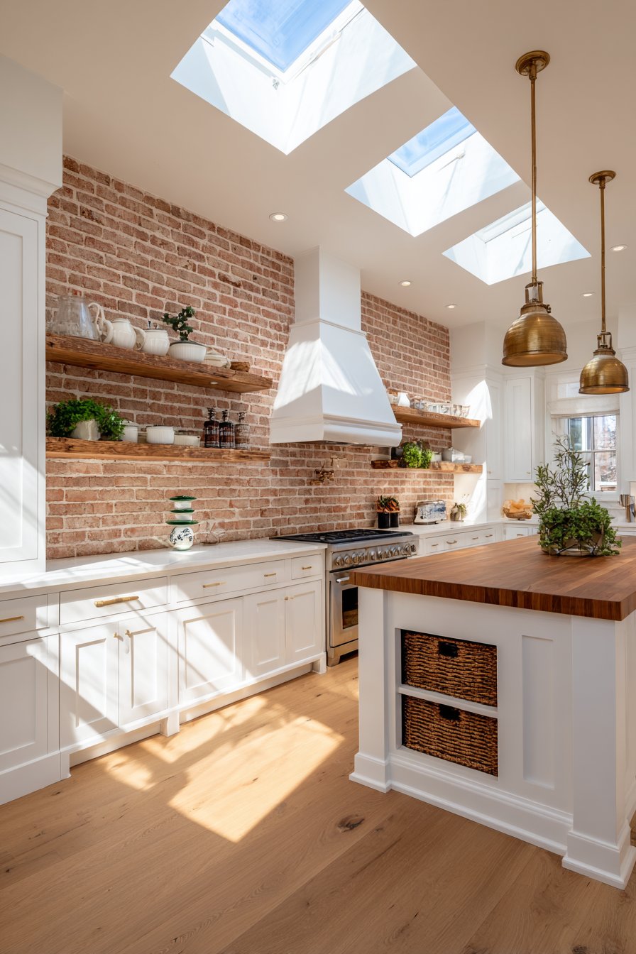 Textured Brick Accent Wall Drama