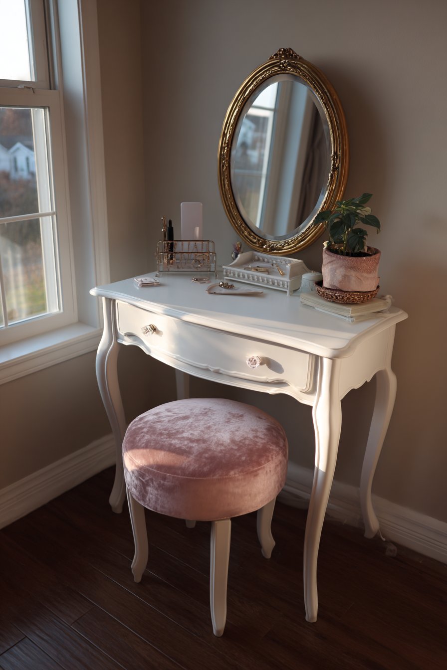 Elegant Vanity Area for Morning Routines and Self-Care
