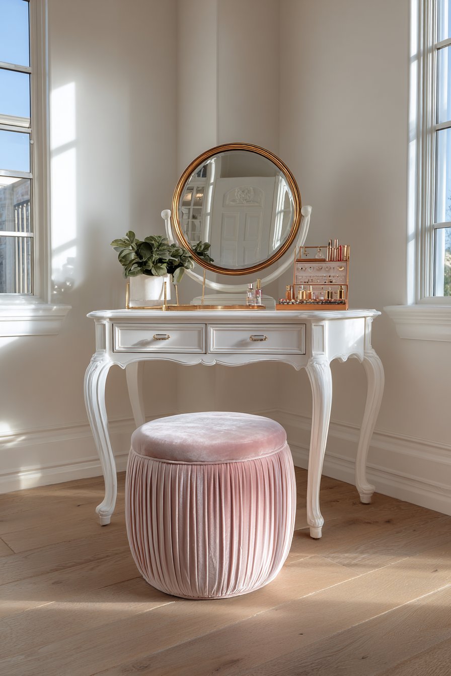 Elegant Vanity Area for Morning Routines and Self-Care