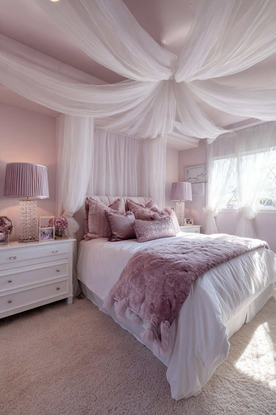Dreamy Canopy Bed Centerpiece