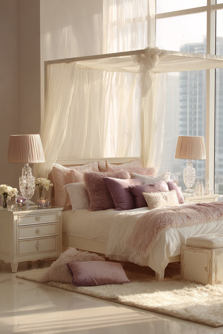Dreamy Canopy Bed Centerpiece