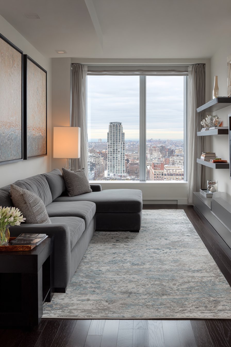 Contemporary Minimalism with Intentional Negative Space