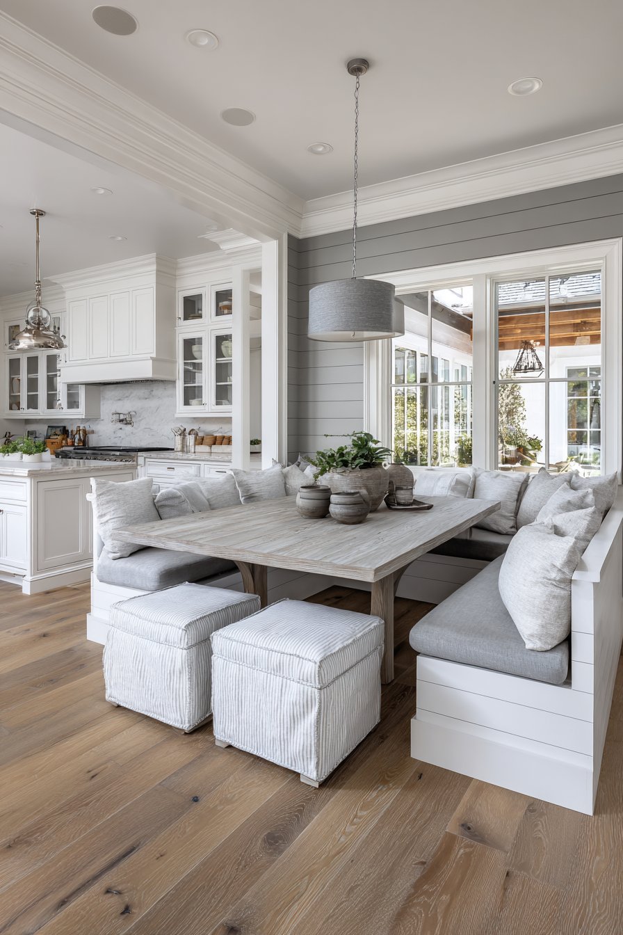 Inviting Breakfast Nook Integration