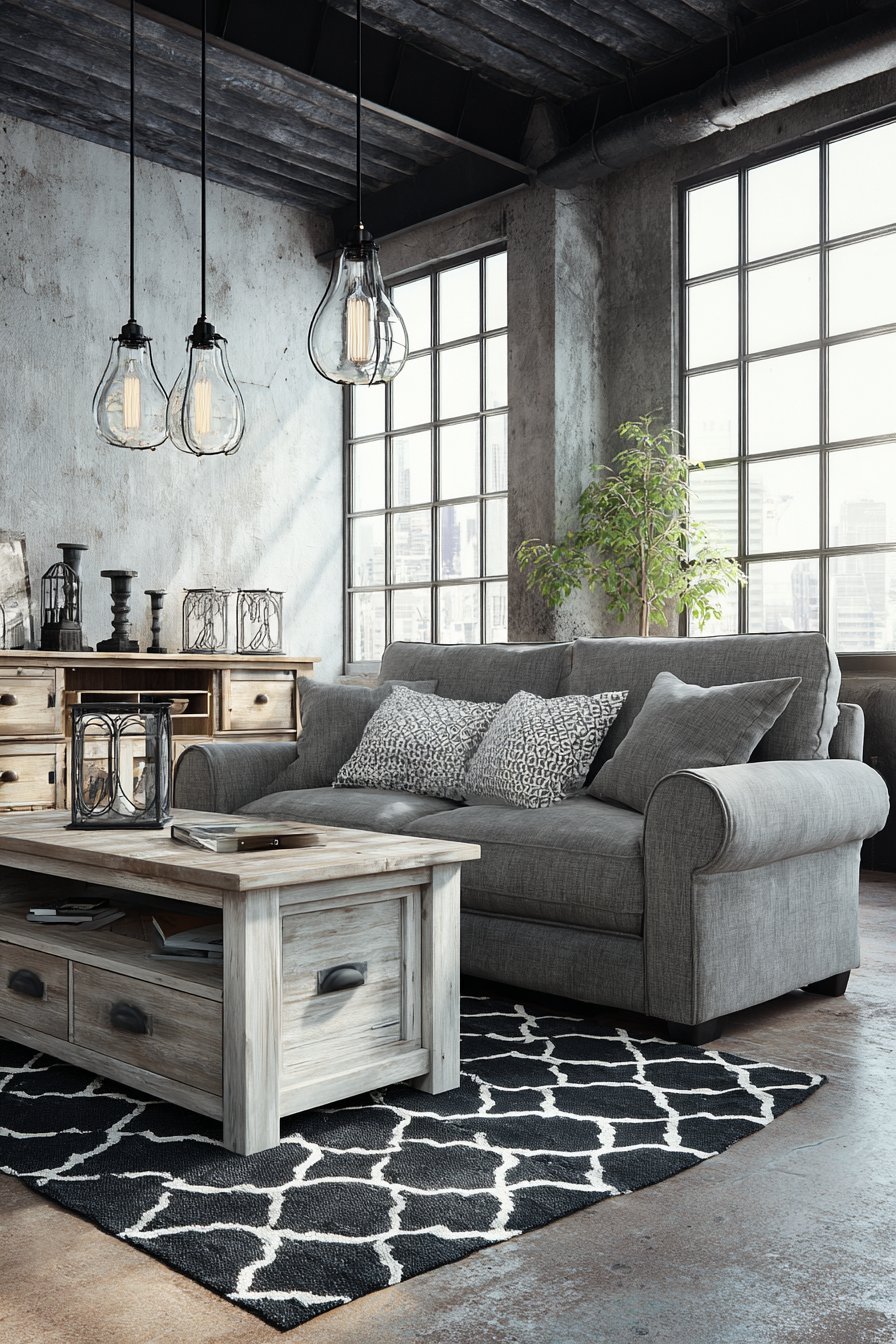 Industrial Urban Edge with Raw Materials