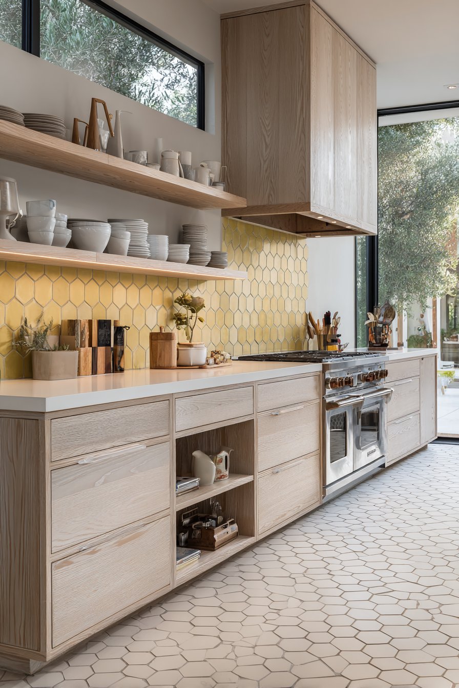 Light Ash Innovation with Geometric Flooring