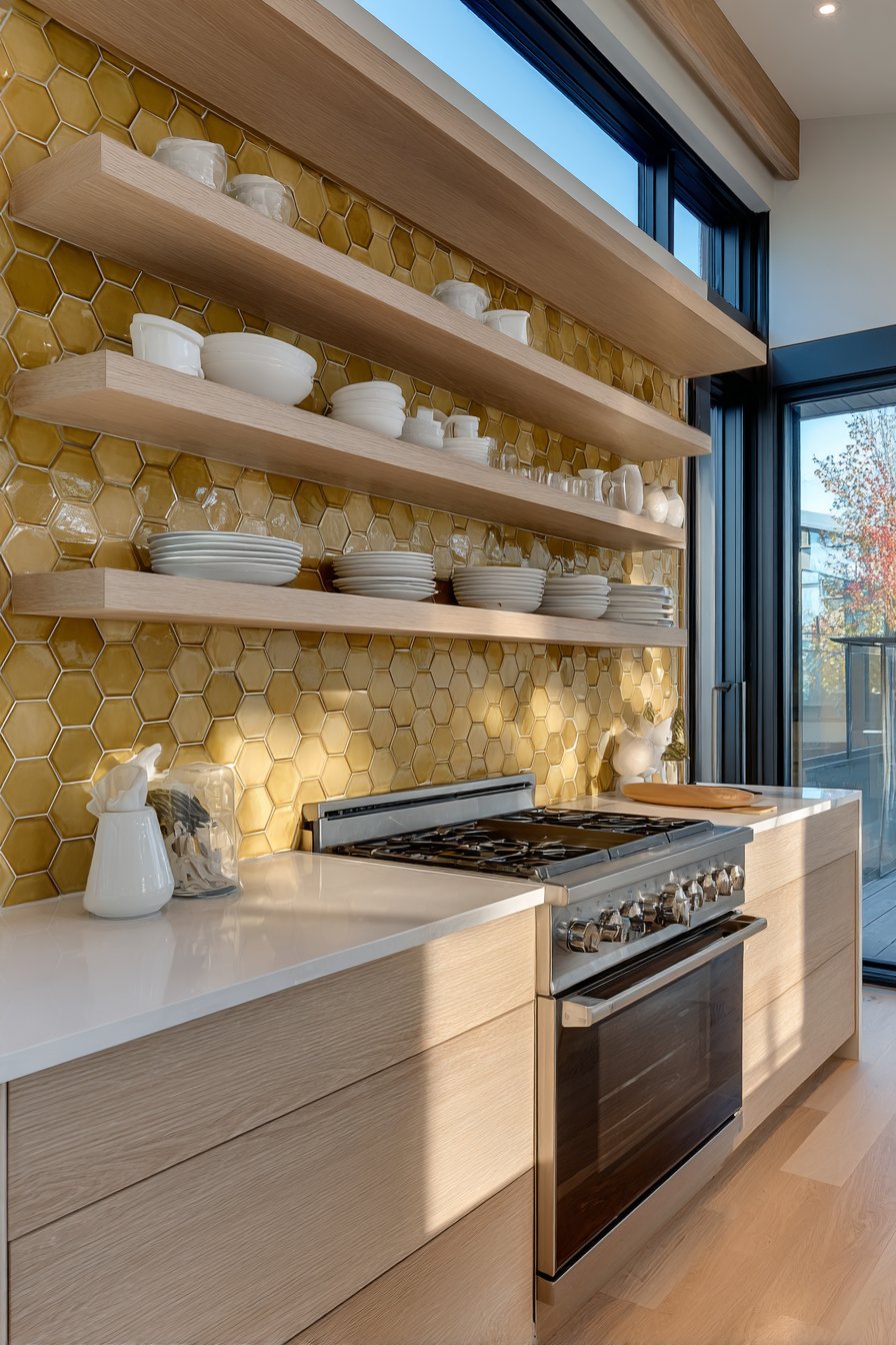 Light Ash Innovation with Geometric Flooring