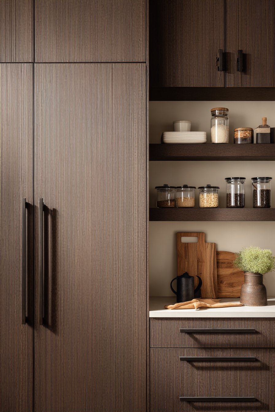 Custom Pantry Wall with Dimensional Interest