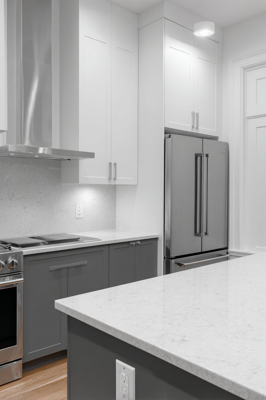 Two-Tone Contemporary with Strategic Color Blocking