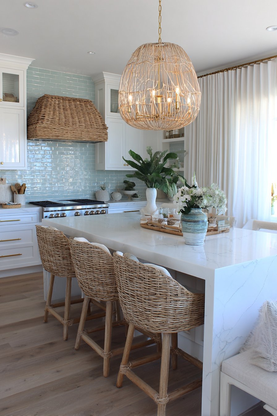 Coastal-Inspired Kitchen with Breezy Serenity