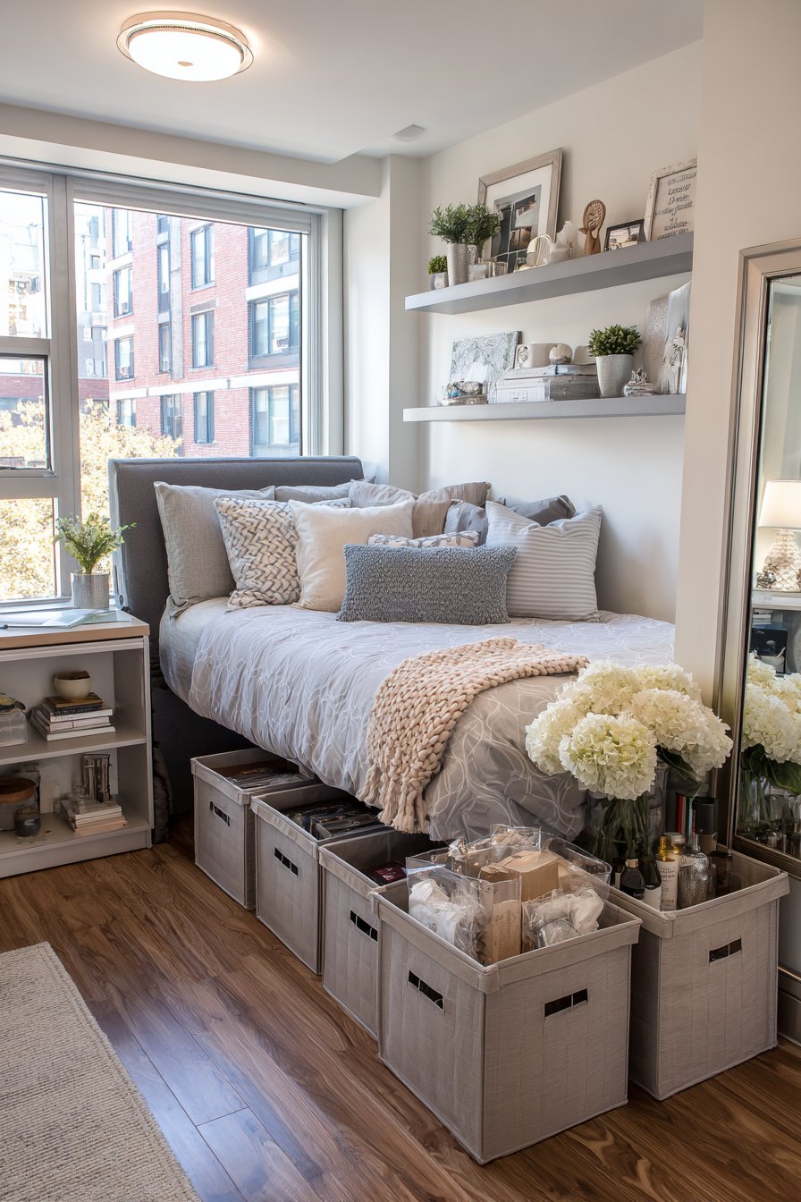 The Vertical Storage Solution with Extended Headboard