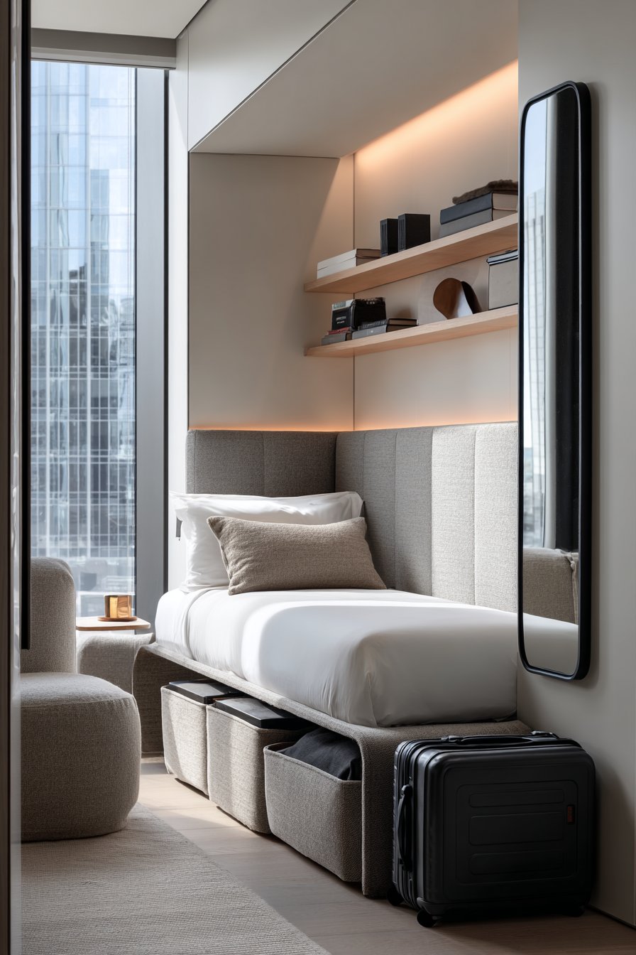 The Vertical Storage Solution with Extended Headboard