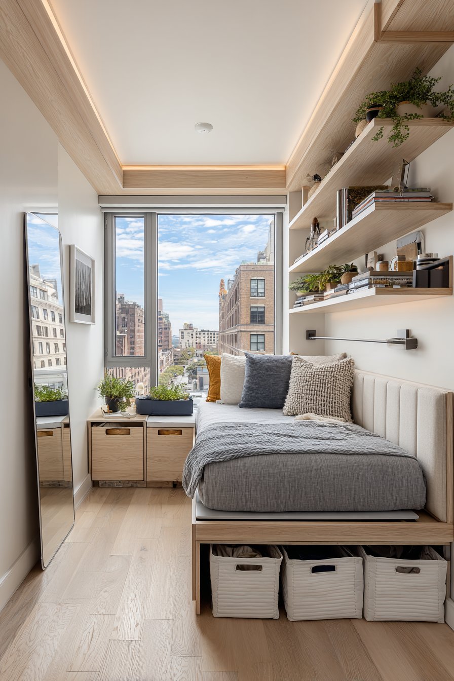 The Vertical Storage Solution with Extended Headboard