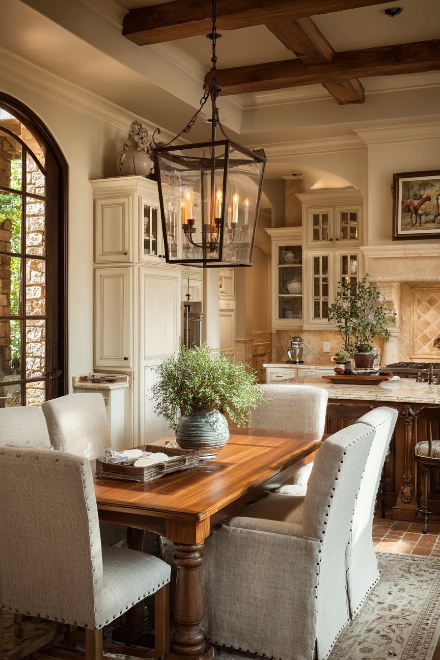 Classic Dining Area with Seamless Kitchen Flow