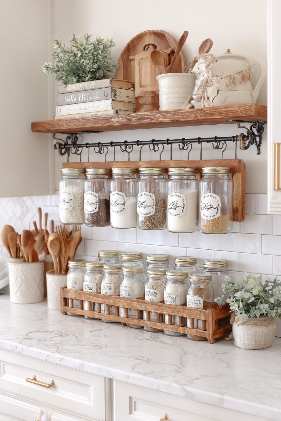 Organized Spice Display