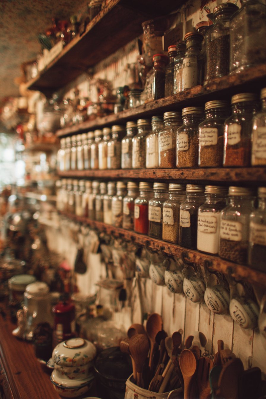 Organized Spice Display