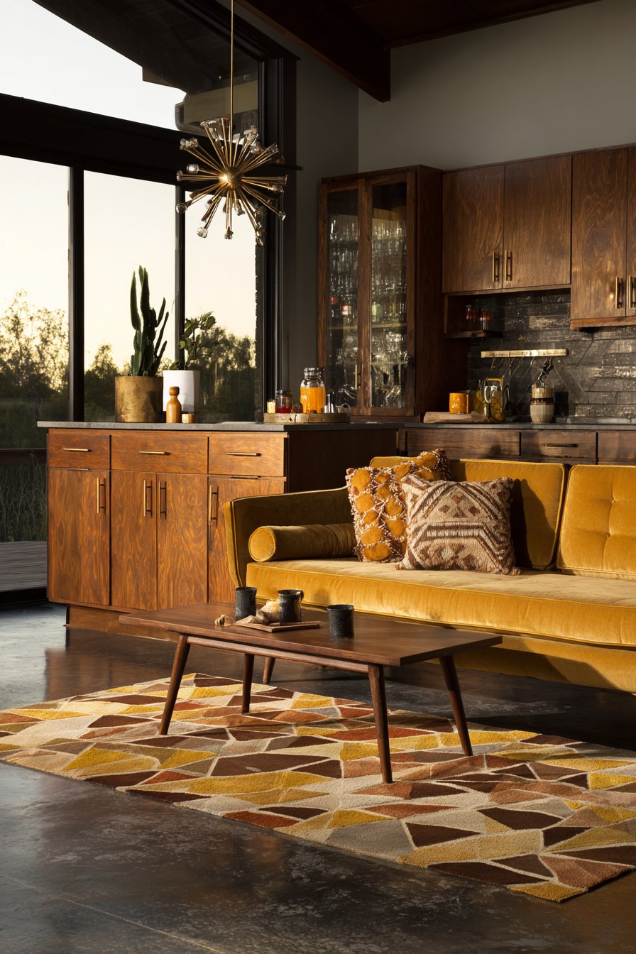 Mid-Century Modern Warmth with Vintage Charm