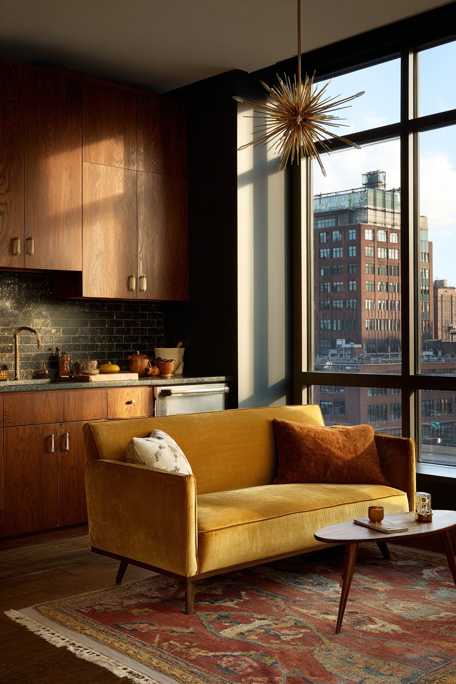 Mid-Century Modern Warmth with Vintage Charm