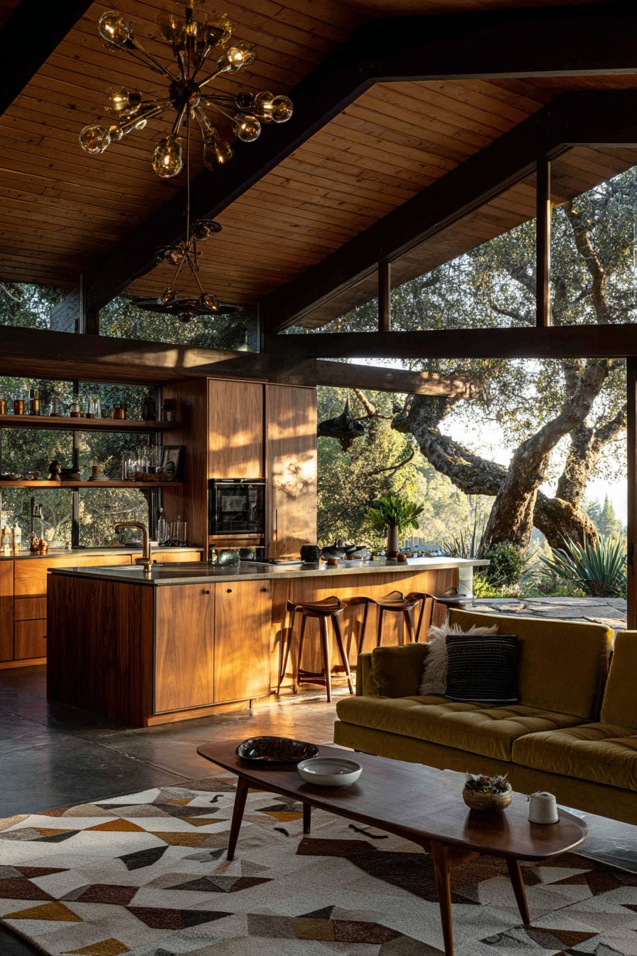 Mid-Century Modern Warmth with Vintage Charm